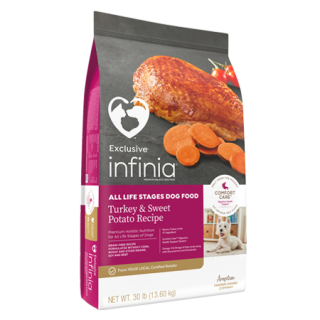 Infinia All Life Stages Dog Food Turkey & Sweet Potato Recipe