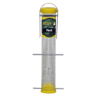 Nature's Select Finch Tube Feeder Yellow 15-inch