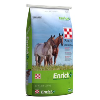 Purina Enrich Plus Ration Balancing Horse Feed 50-lb bag