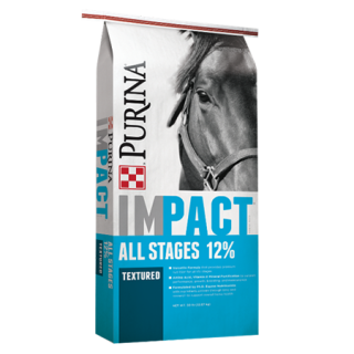 Purina Impact 12% All Stages Pelleted Horse Feed
