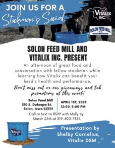 Vitalix Social at Solon Feed Mill